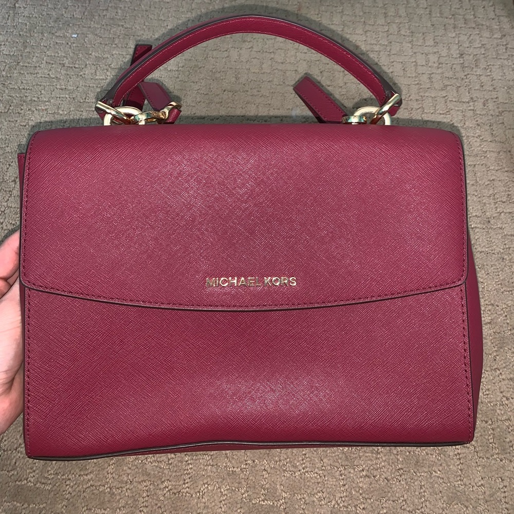 Beautiful maroon Michael Kors purse